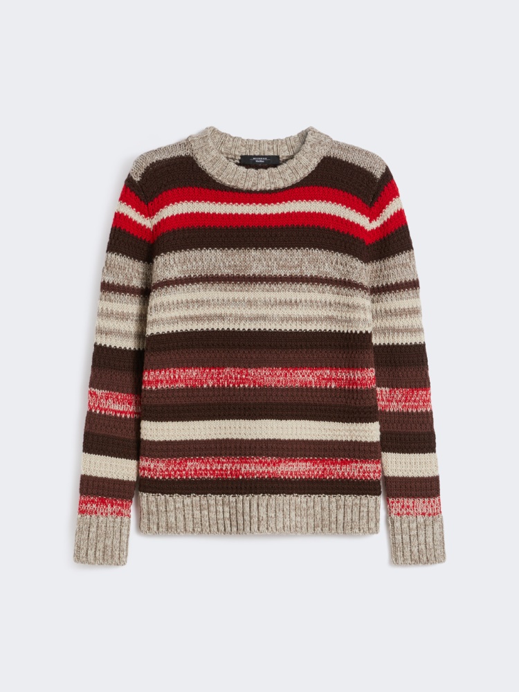 Ribbed wool knit jumper - RED - Weekend - 2