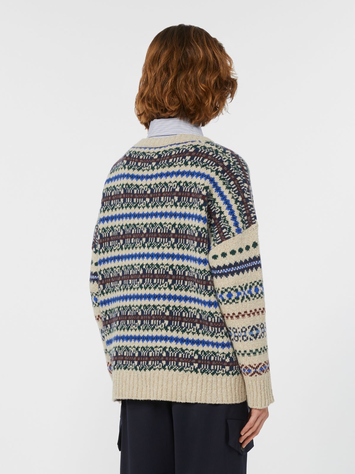 Wool tweed jumper - ECRU - Weekend - 3