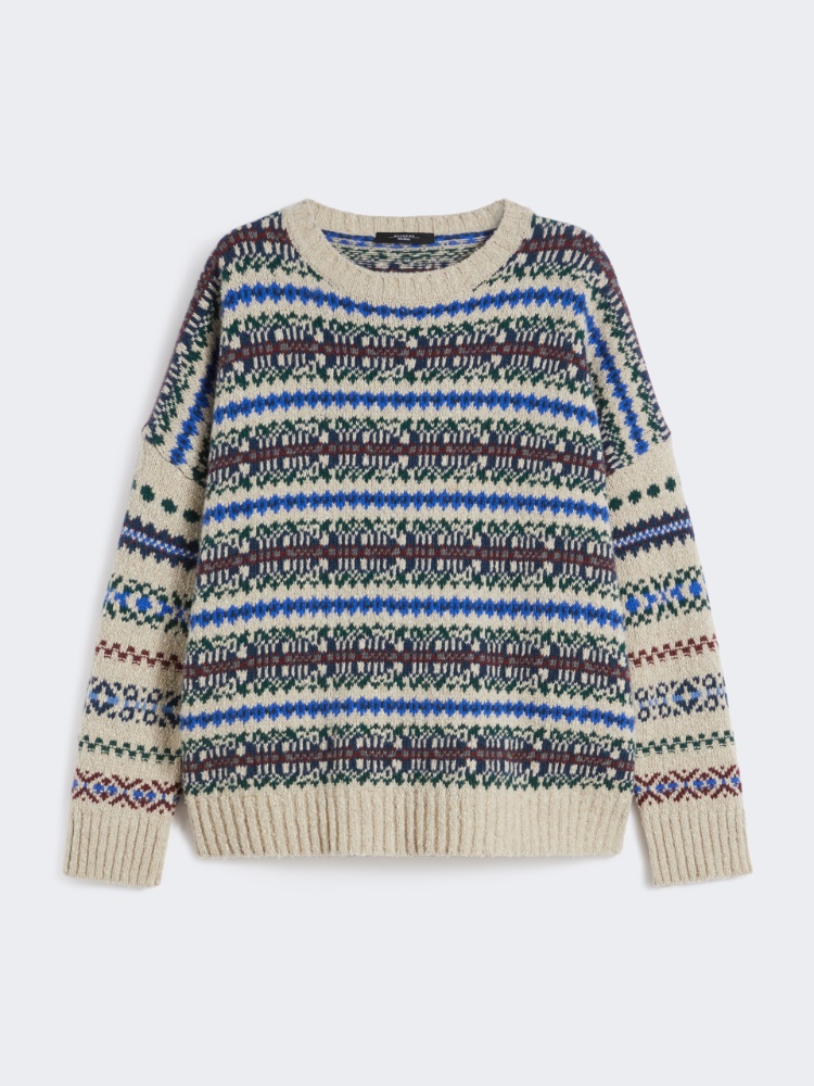 Wool tweed jumper - ECRU - Weekend - 2