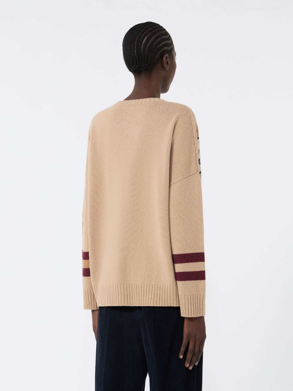Wool knit oversized jumper - BEIGE - Weekend - 3