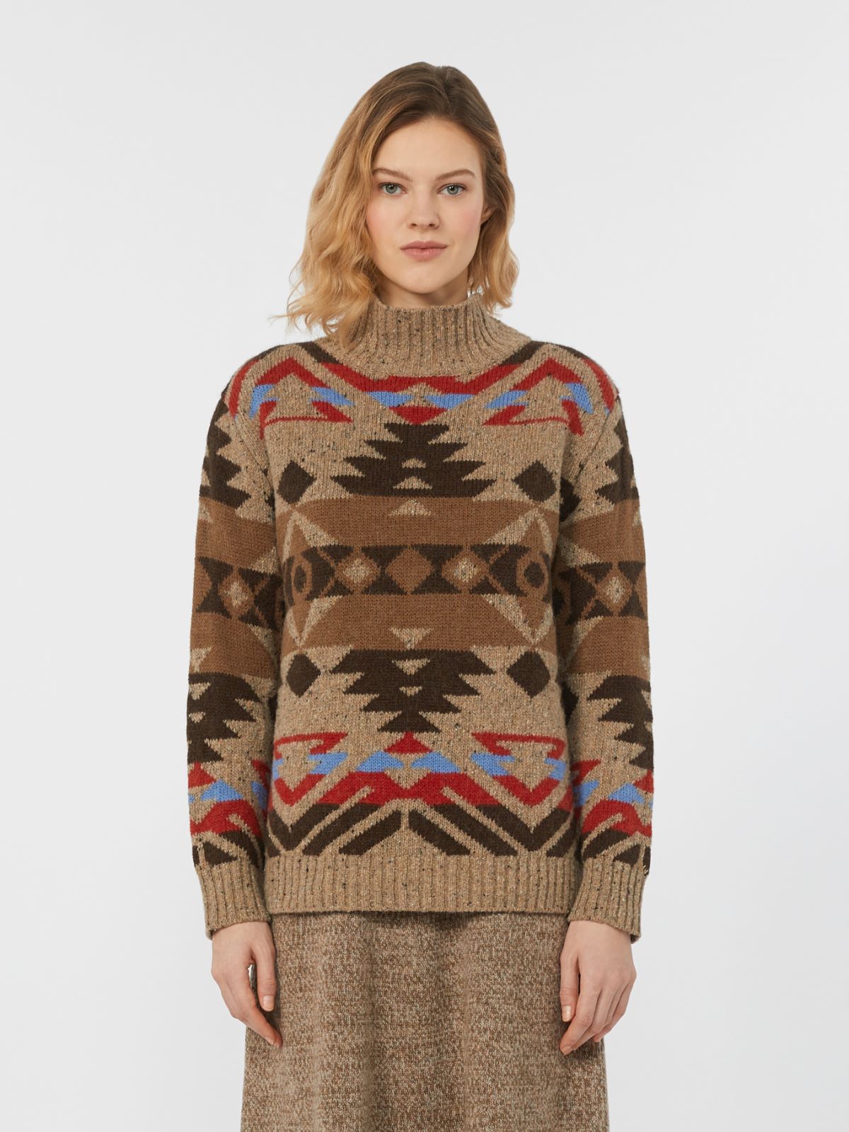 Wool and alpaca knit turtleneck - AVIO - Weekend - 2