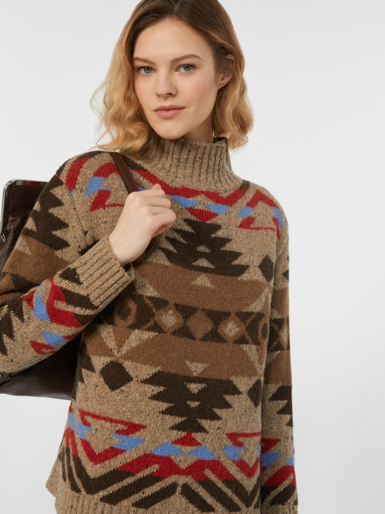 Wool and alpaca knit turtleneck - AVIO - Weekend
