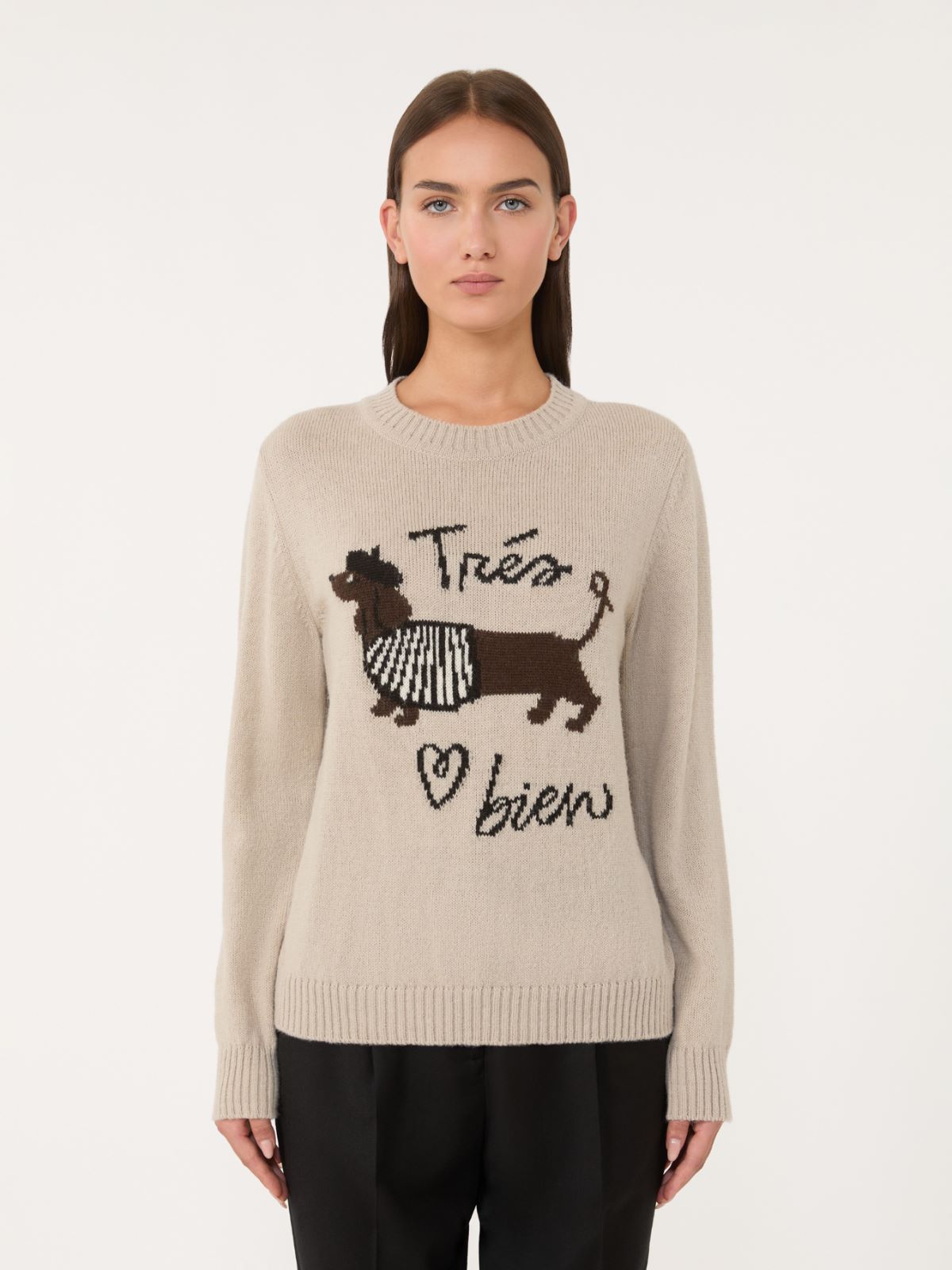 Alpaca and wool jumper - SAND - Weekend - 2