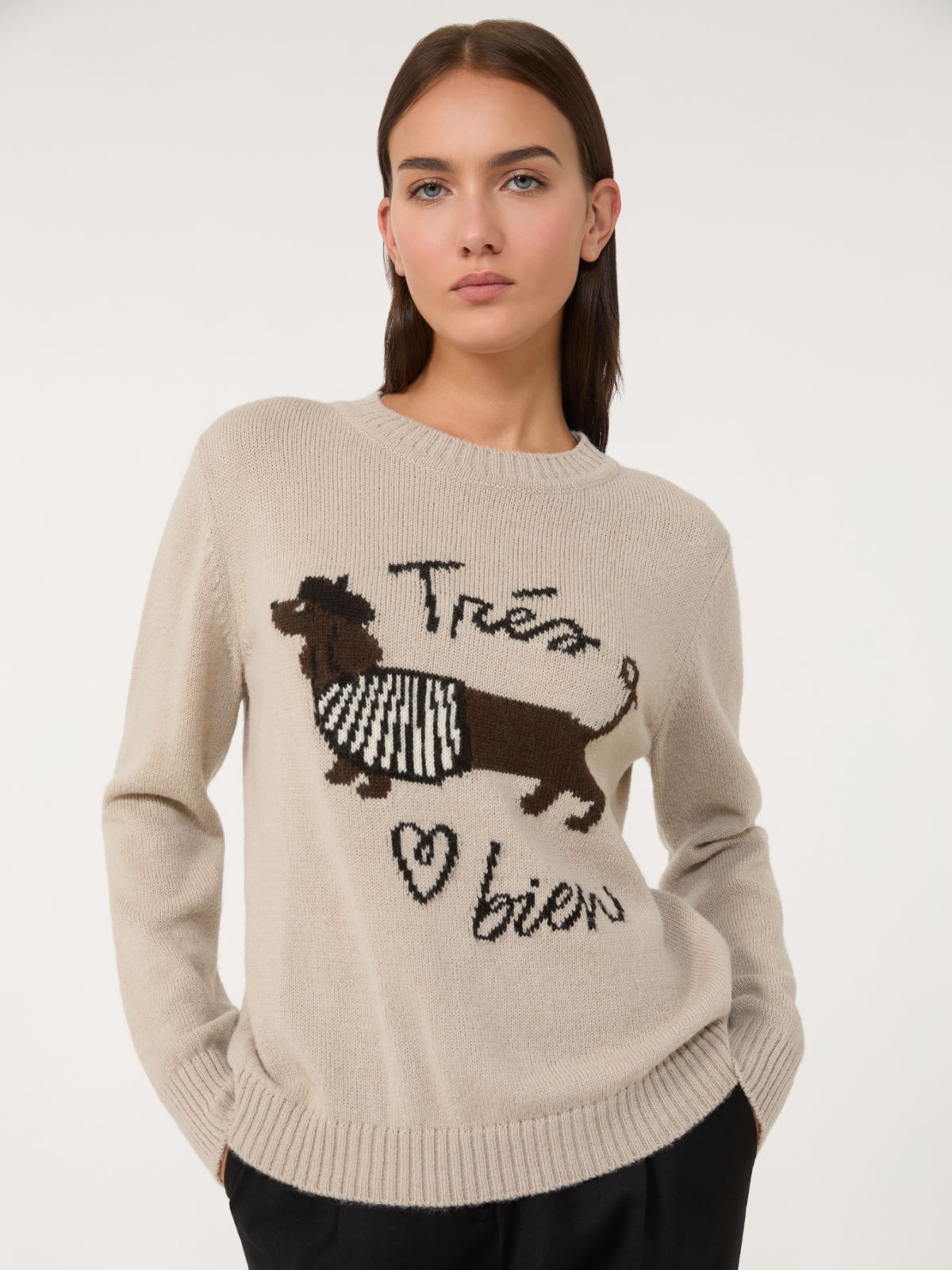 Alpaca and wool jumper - SAND - Weekend - 4