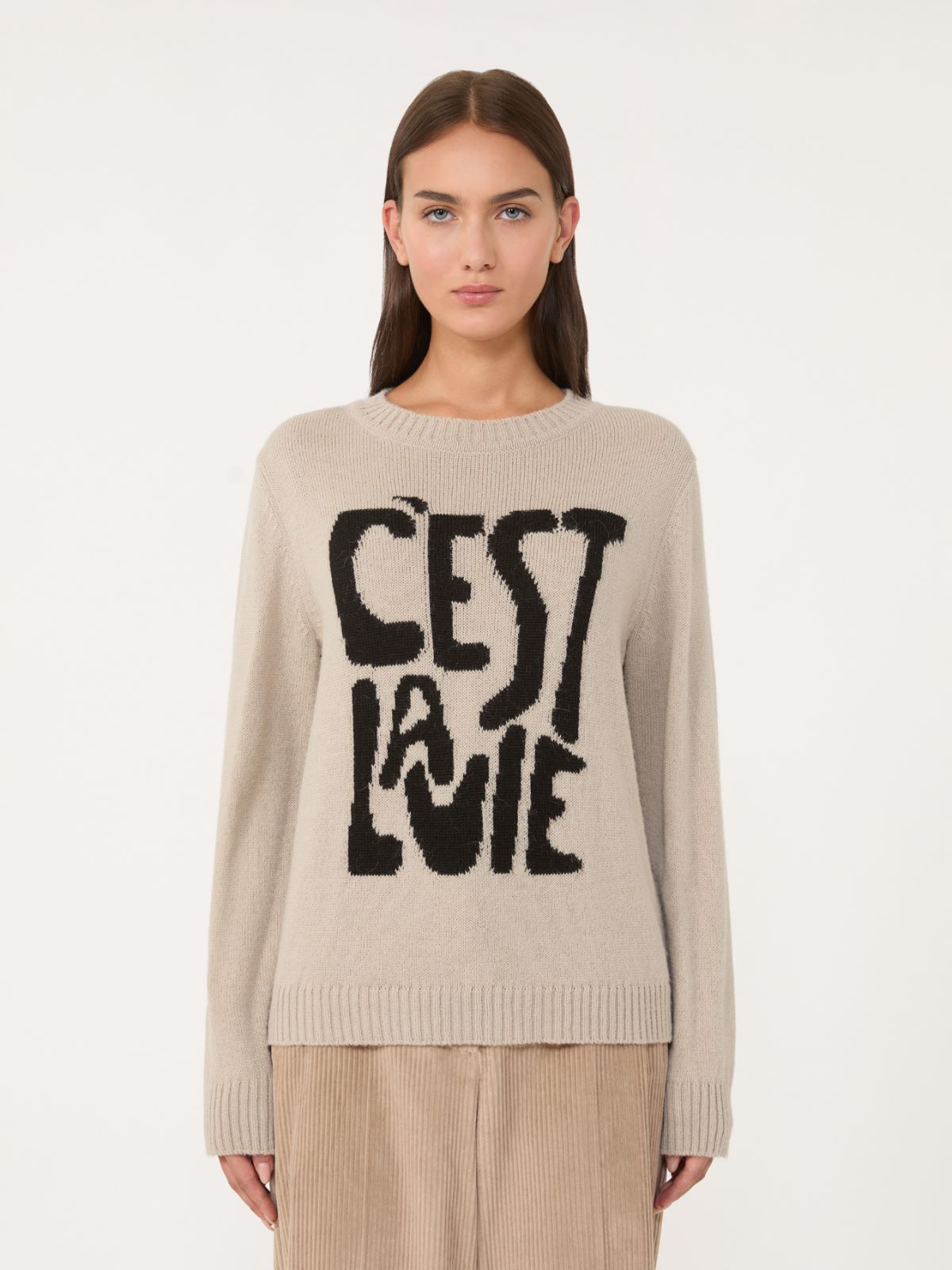 Alpaca and wool jumper - SAND - Weekend - 2