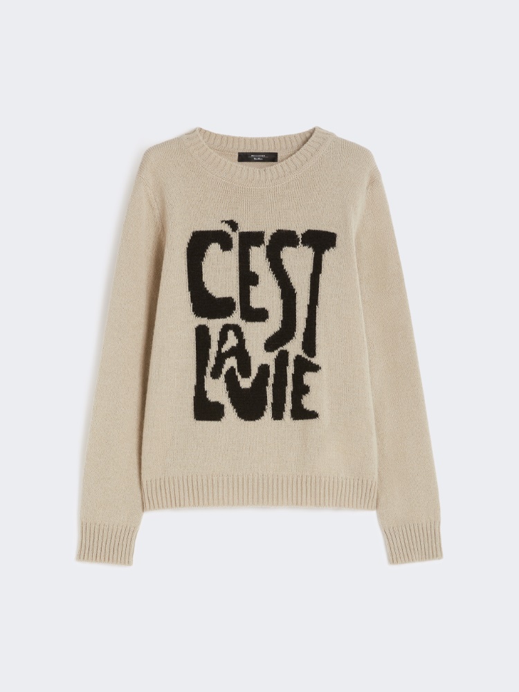 Alpaca and wool jumper - SAND - Weekend