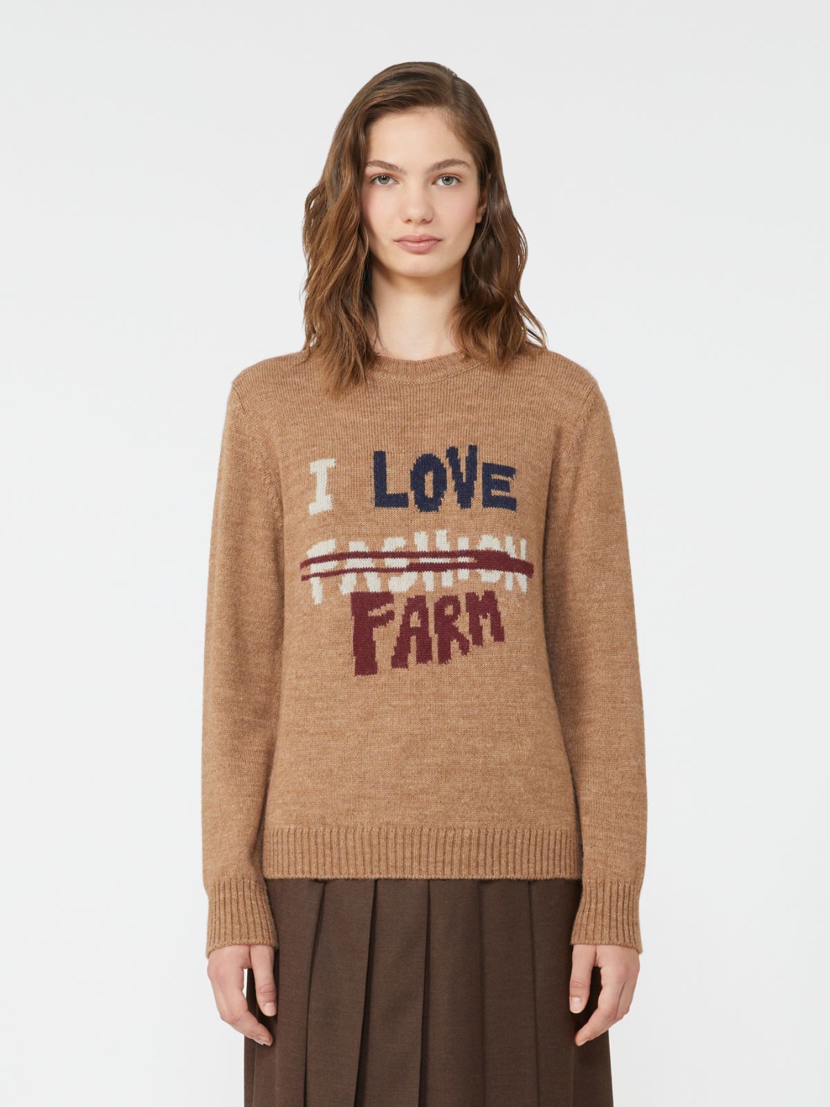 Alpaca and wool jumper - CAMEL - Weekend - 2
