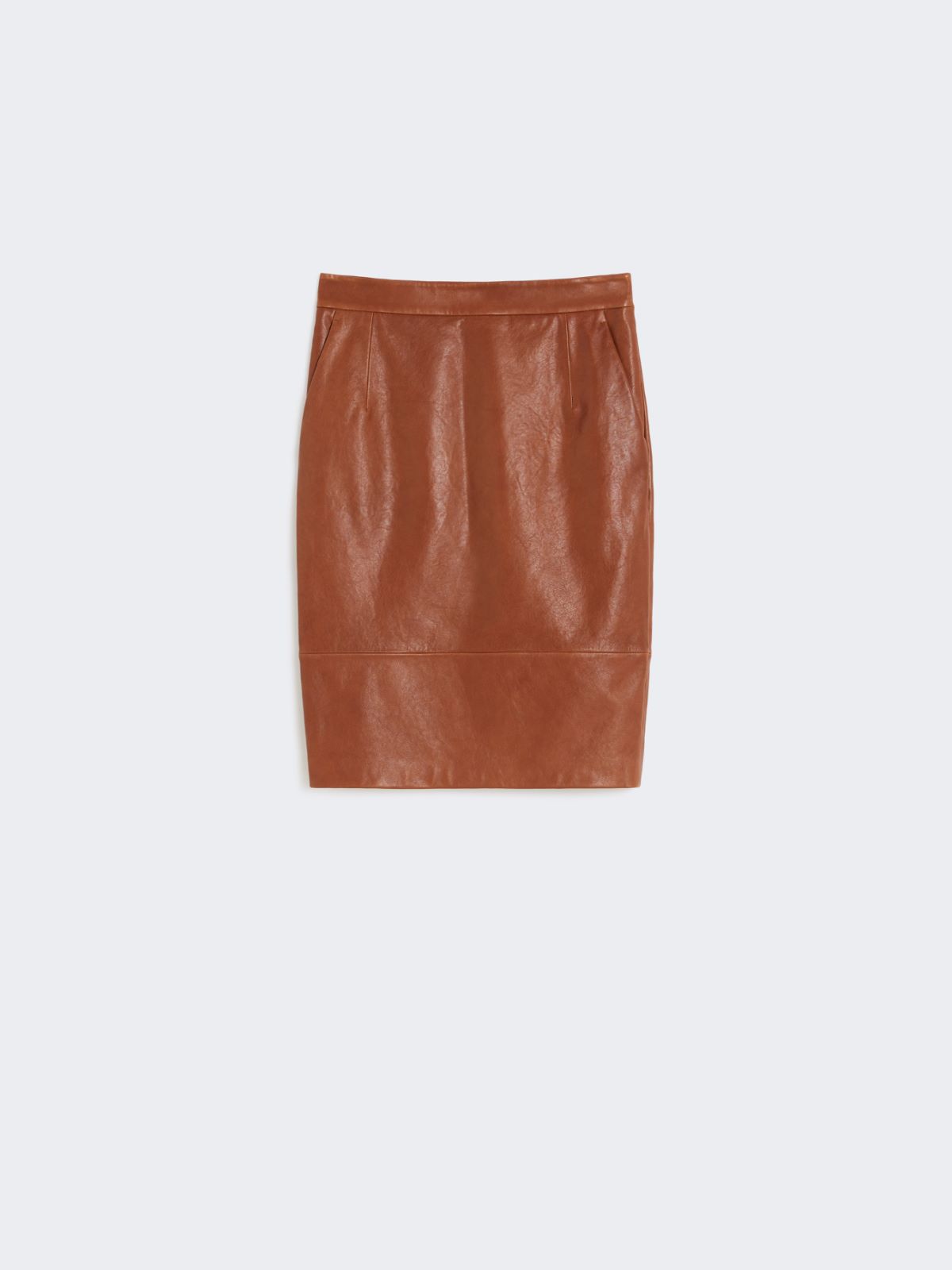 Nappa leather skirt - TOBACCO - Weekend - 5