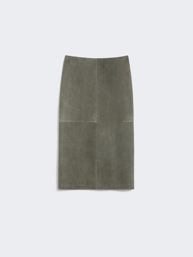 Suede skirt - KAKI - Weekend - 2
