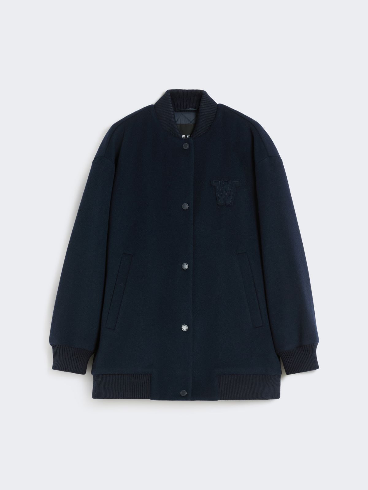 Double wool bomber jacket - NAVY - Weekend - 6