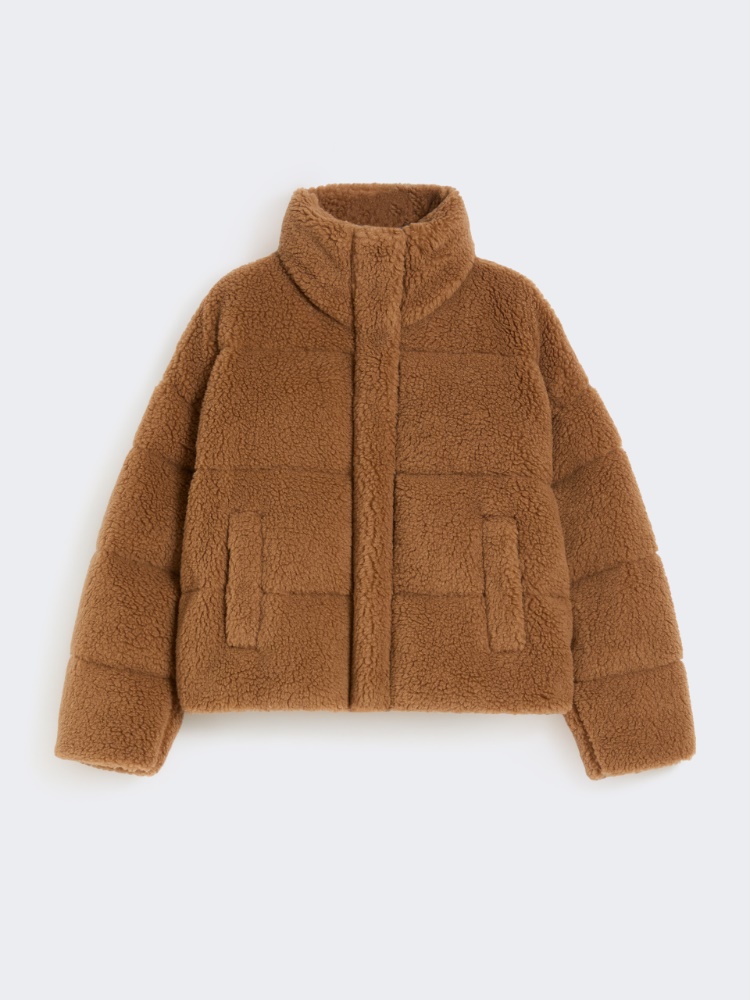 Cropped wool down jacket - CAMEL - Weekend - 2