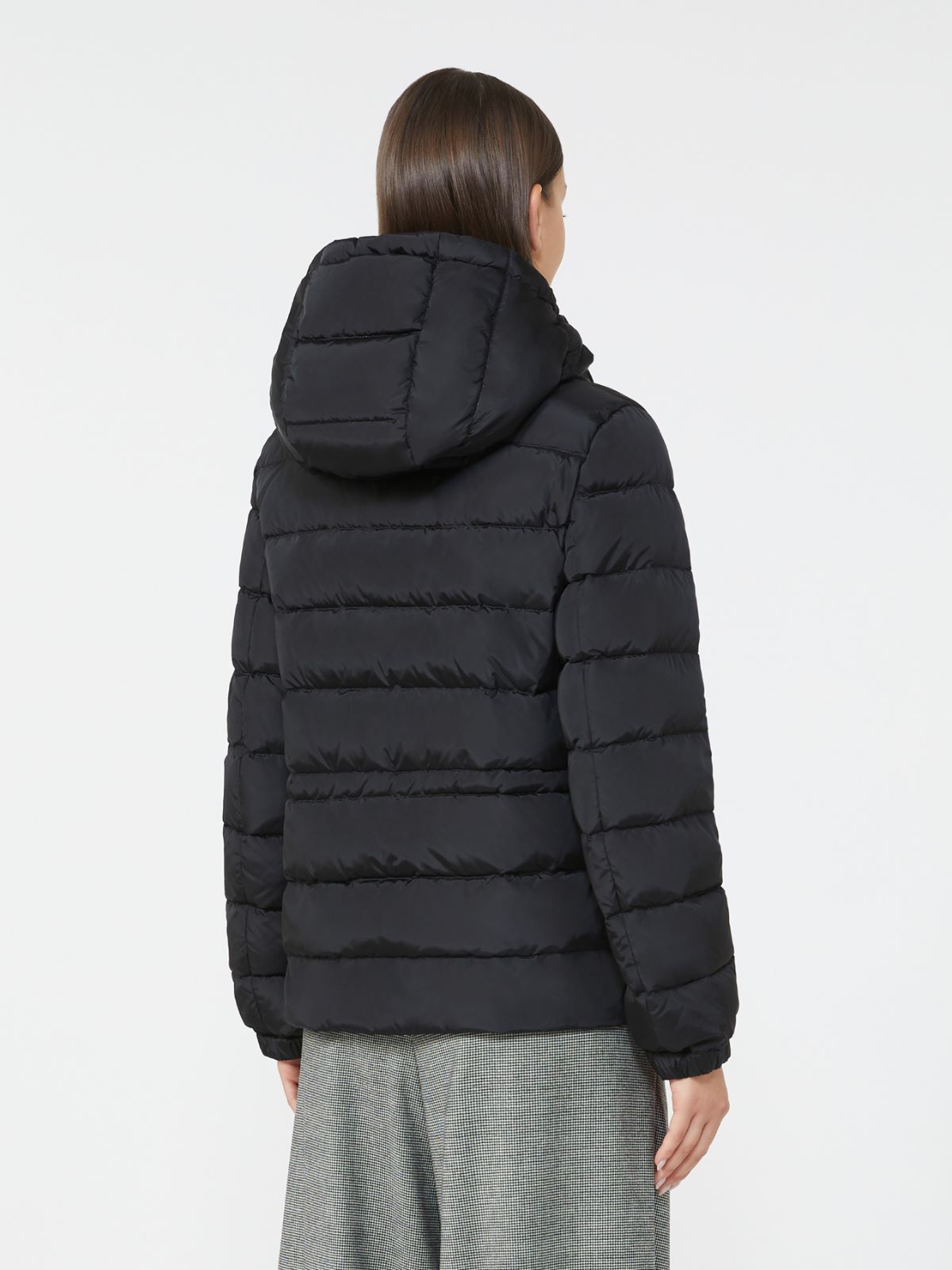 Short down jacket in water-repellent taffeta - BLACK - Weekend - 3