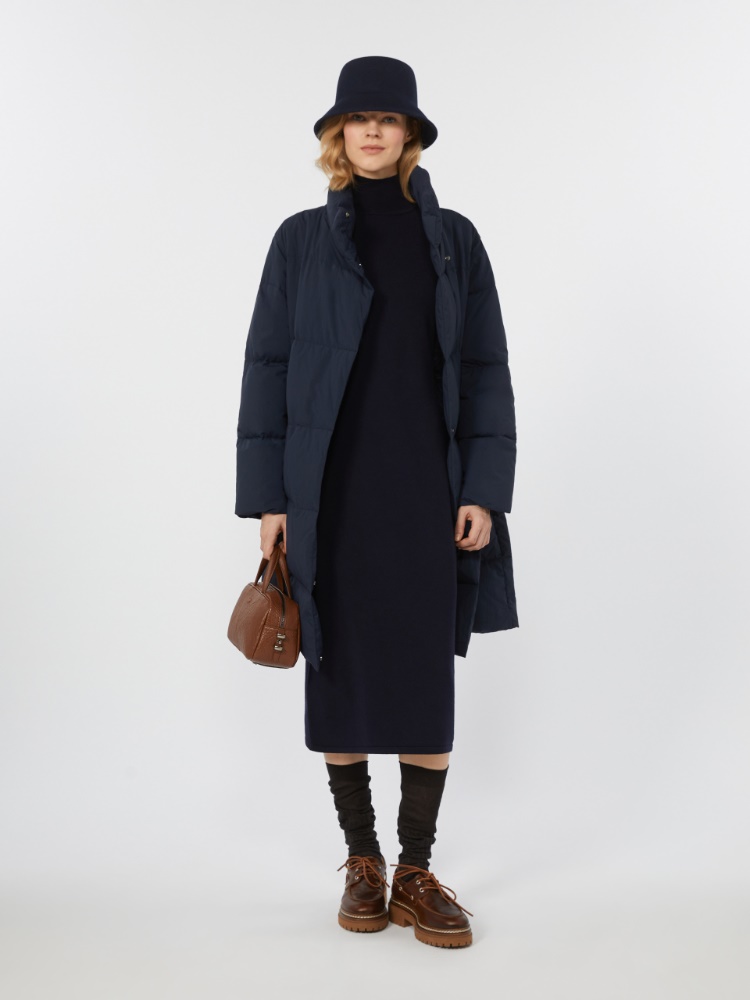 Water-repellent technical canvas down jacket - NAVY - Weekend