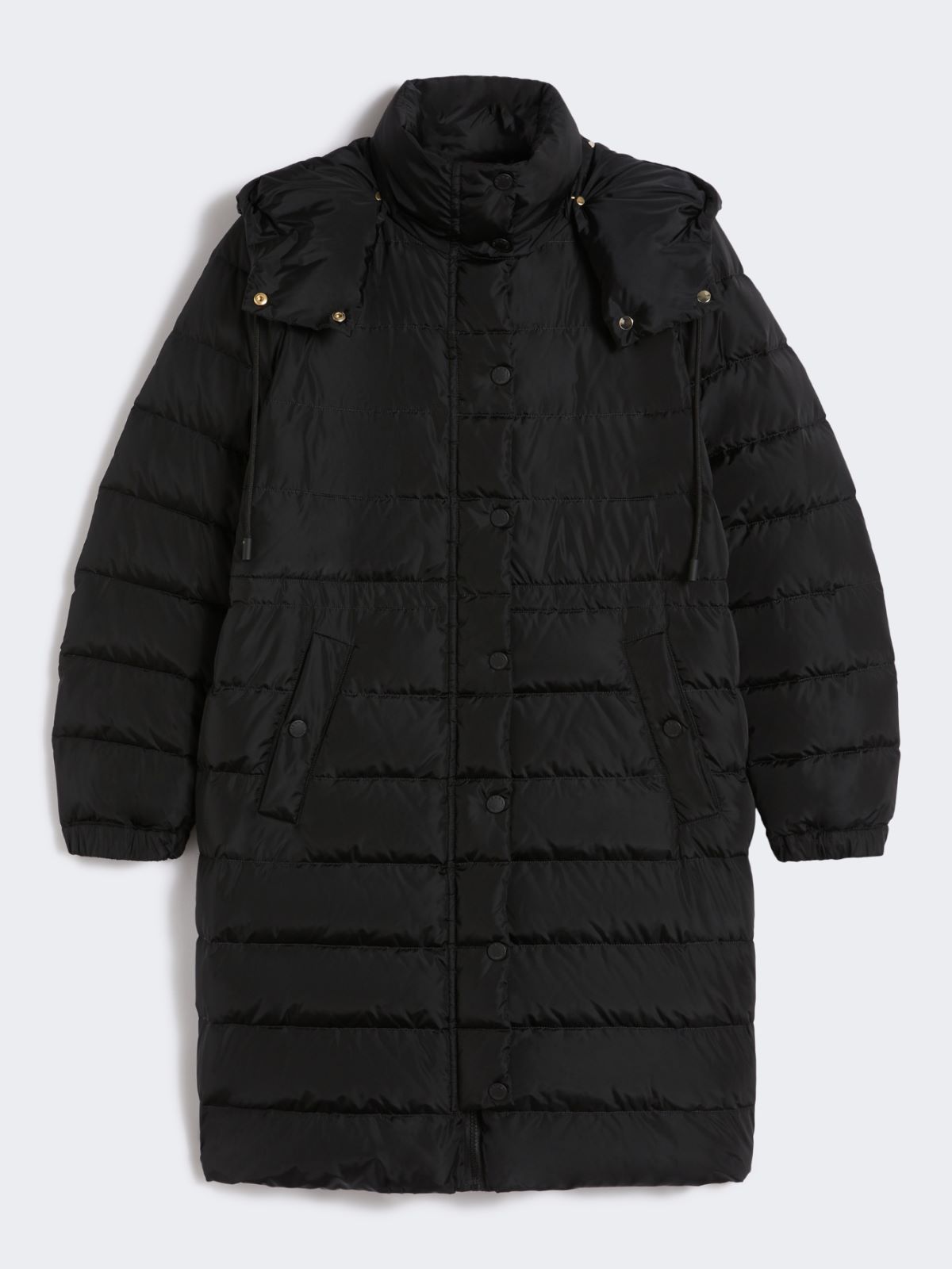 Slim-fit down jacket in water-repellent taffeta - BLACK - Weekend - 5
