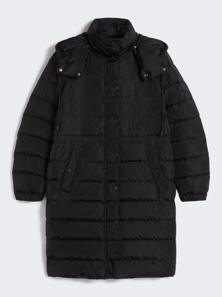 Slim-fit down jacket in water-repellent taffeta - BLACK - Weekend - 2