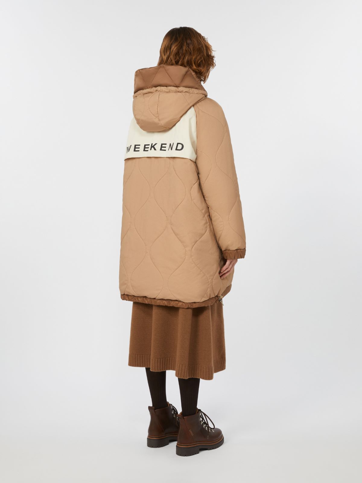 Reversible parka in water-resistant canvas - HAZELNUT BROWN - Weekend - 5