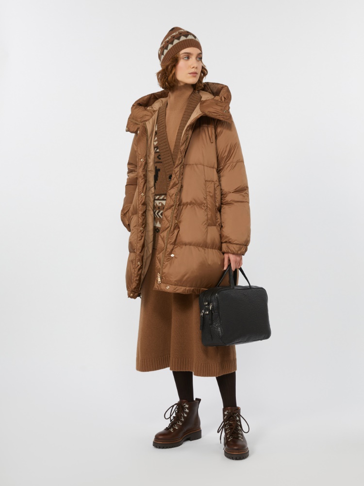 Reversible parka in water-resistant canvas - HAZELNUT BROWN - Weekend