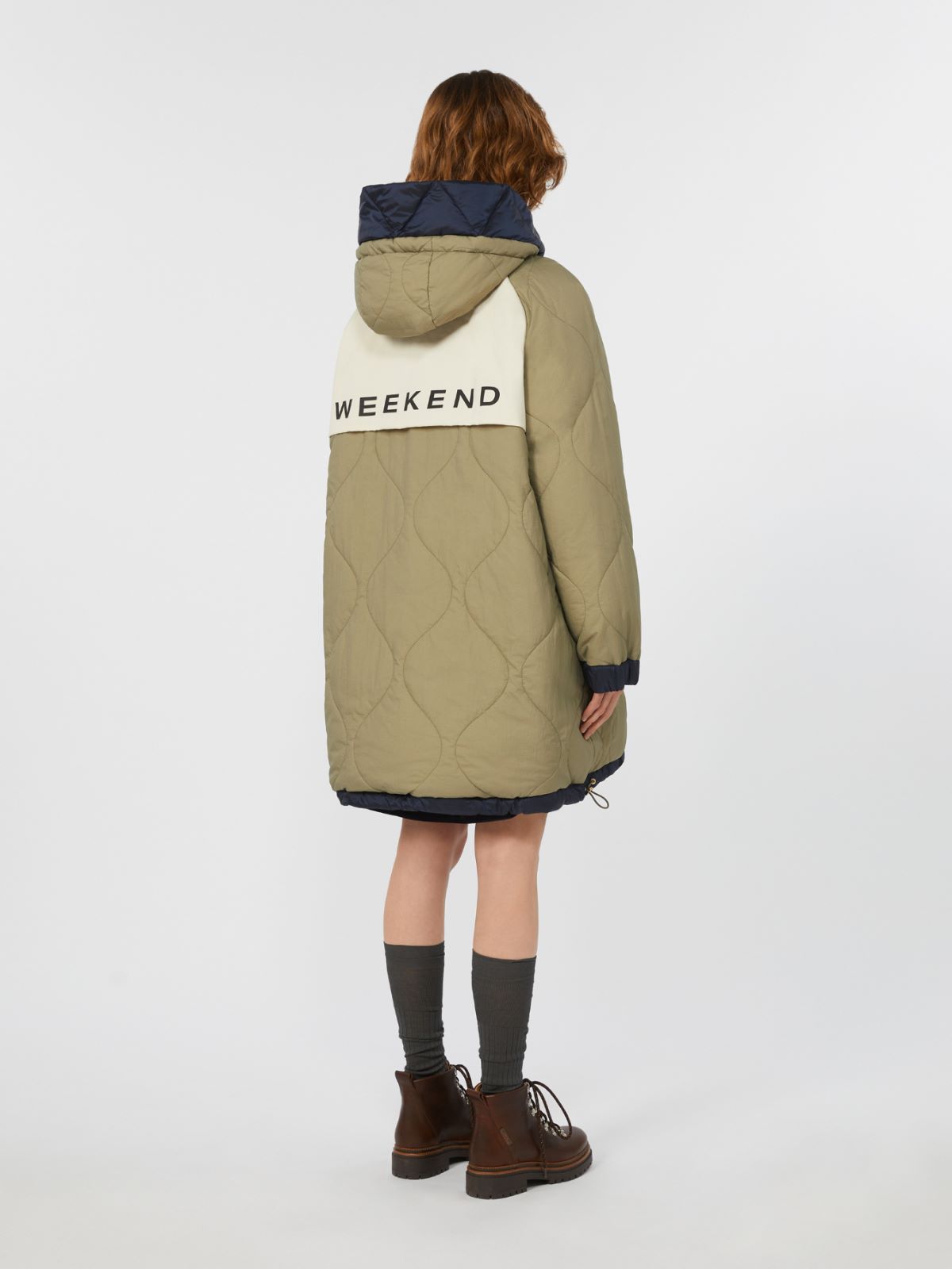 Reversible parka in water-resistant canvas - NAVY - Weekend - 5
