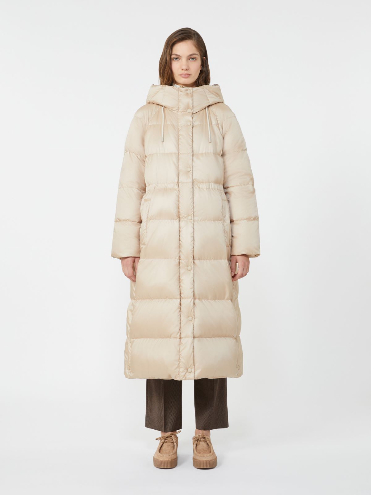 Reversible down jacket in water-repellent canvas - BEIGE - Weekend - 2