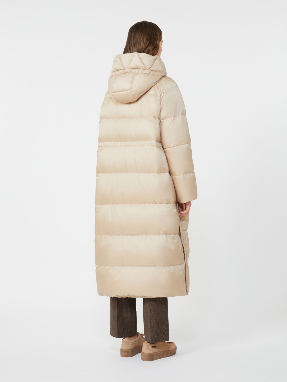 Reversible down jacket in water-repellent canvas - BEIGE - Weekend - 3