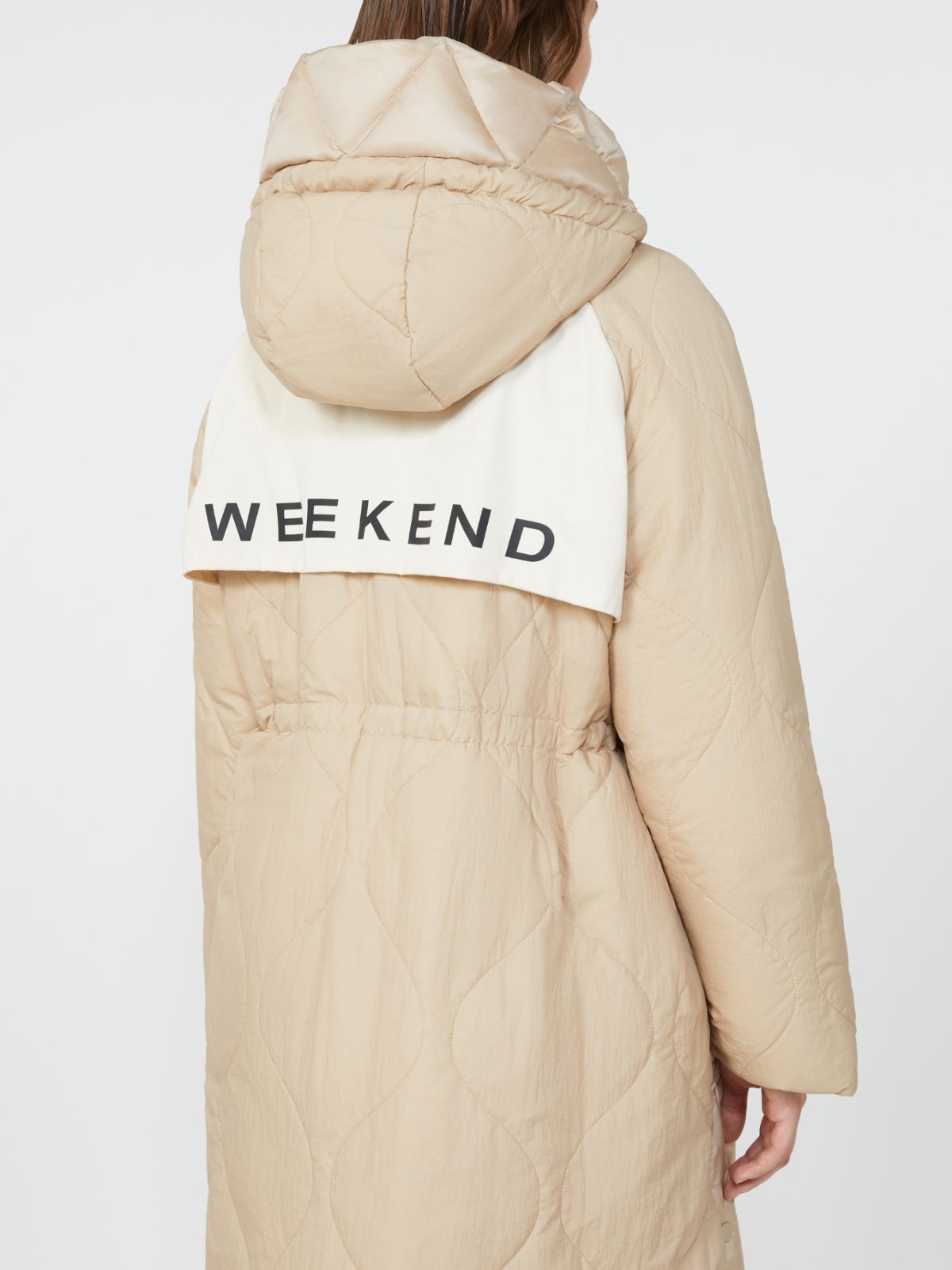 Reversible down jacket in water-repellent canvas - BEIGE - Weekend - 5