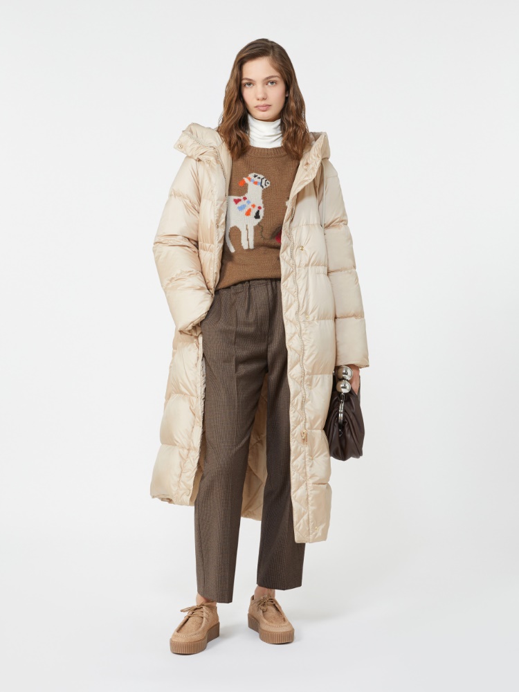 Reversible down jacket in water-repellent canvas - BEIGE - Weekend