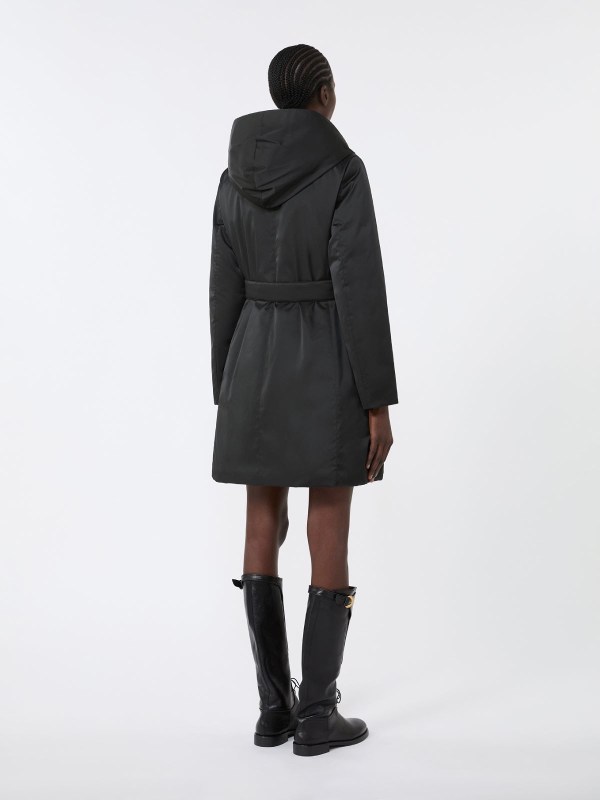 Reversible down jacket in water-repellent fabric - BLACK - Weekend - 3
