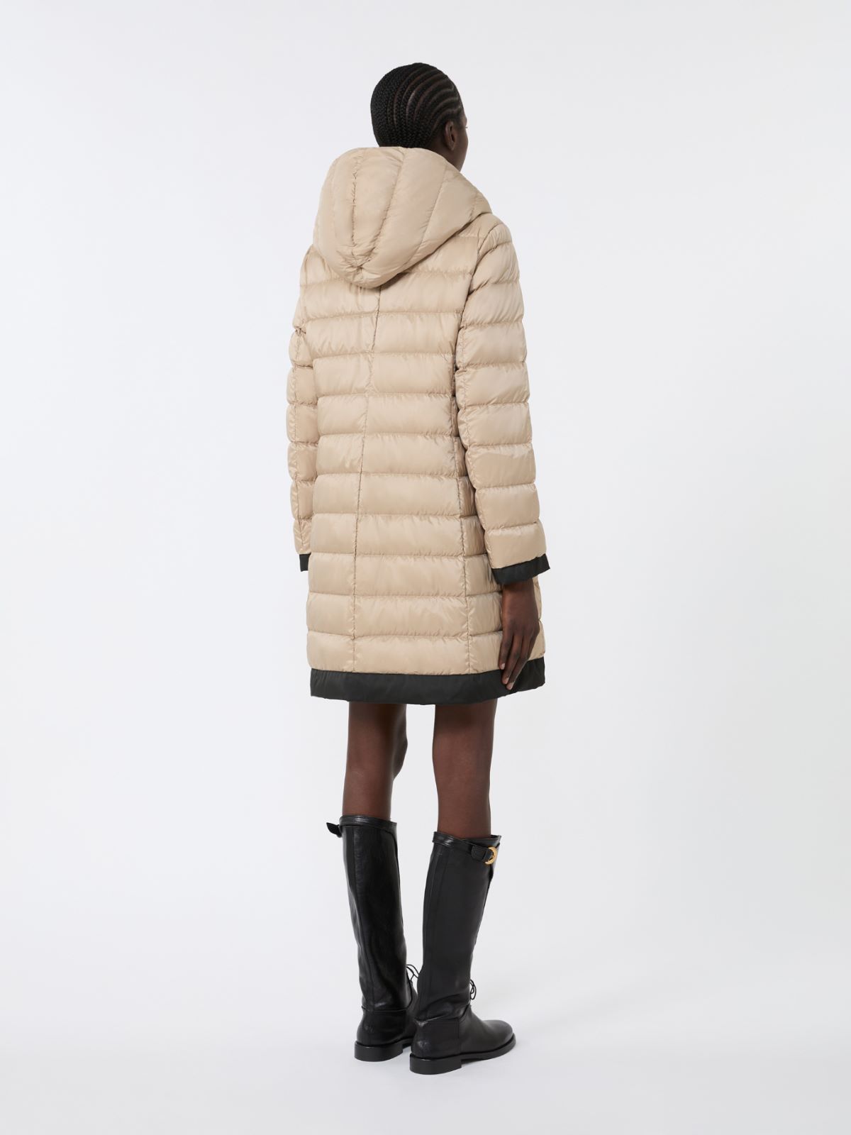 Reversible down jacket in water-repellent fabric - BLACK - Weekend - 6