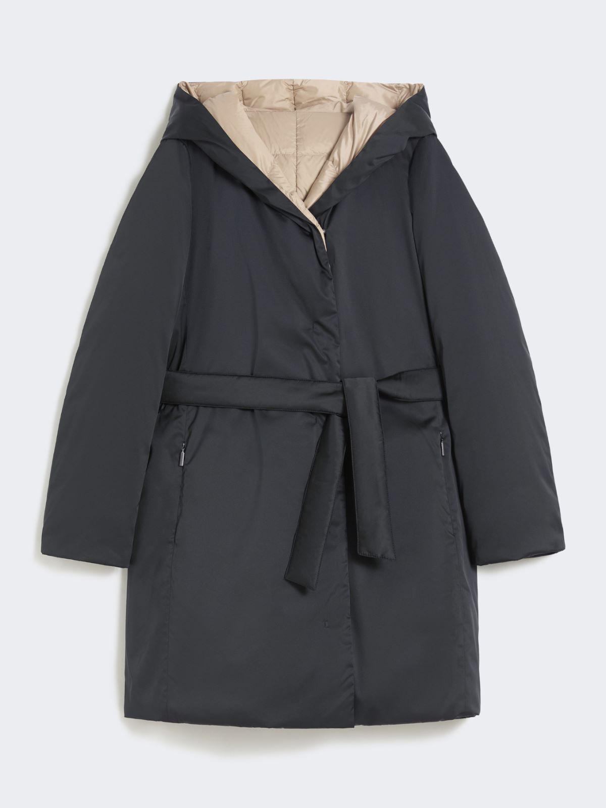 Reversible down jacket in water-repellent fabric - BLACK - Weekend - 8