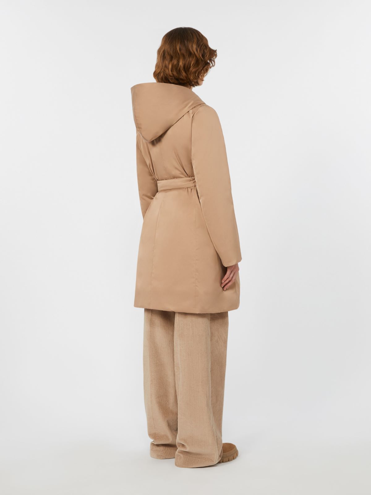 Reversible down jacket in water-repellent fabric - BISCUIT - Weekend - 3