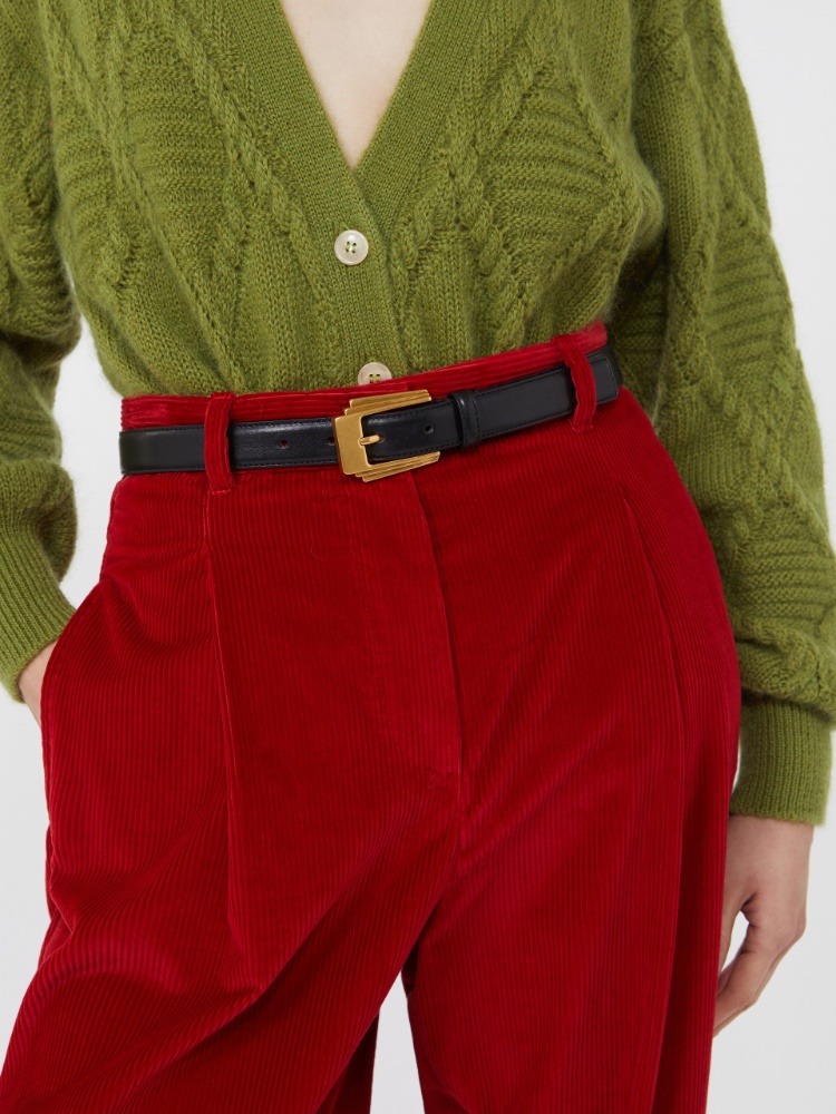 Leather belt - BLACK - Weekend - 2