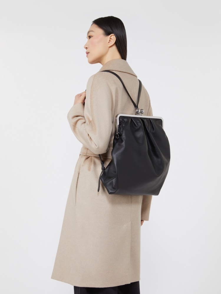 Nappa leather Pasticcino Bag - BLACK - Weekend - 9