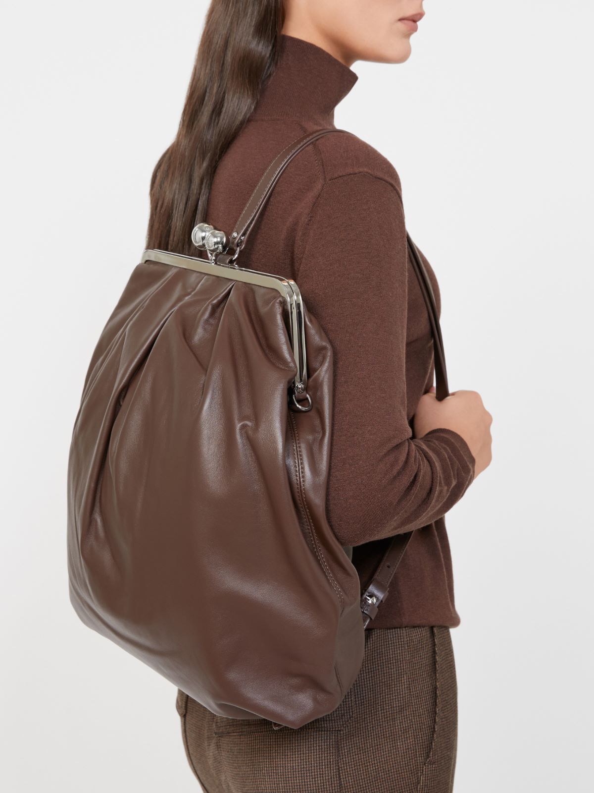 Zaino Pasticcino Bag in nappa - MARRONE - Weekend - 9
