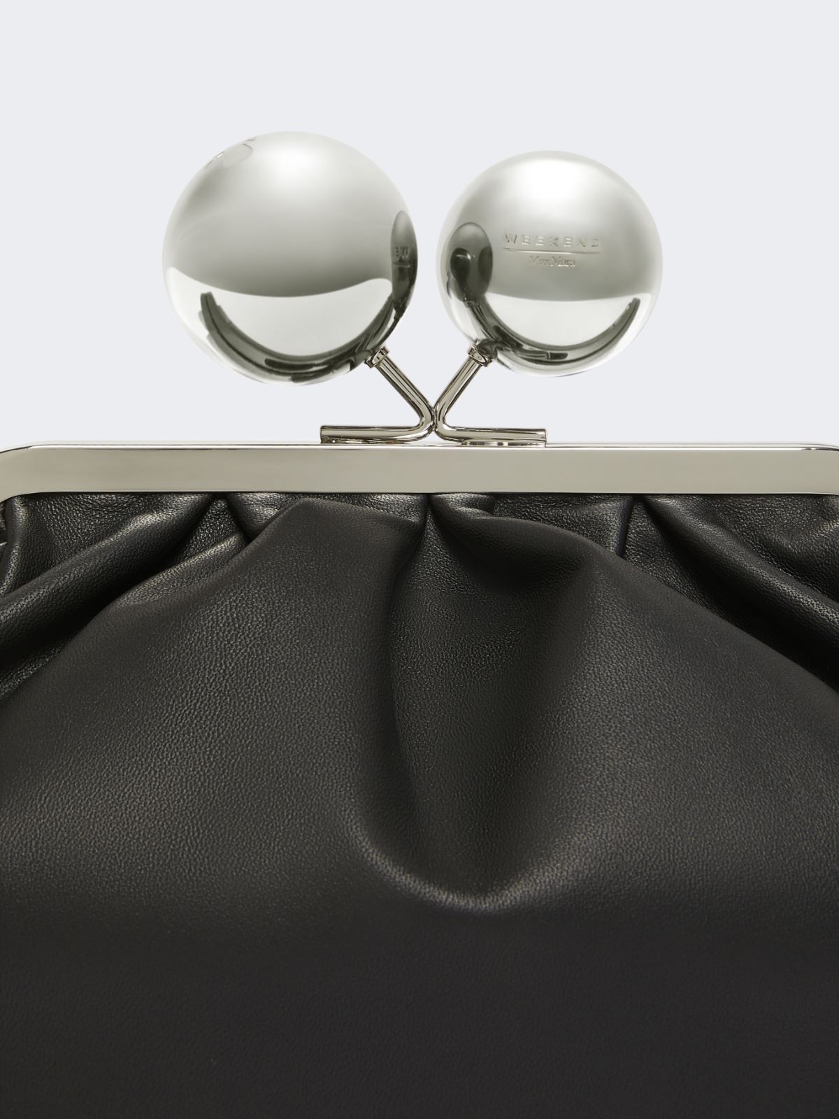 Medium Pasticcino Bag in glossy nappa leather - BLACK - Weekend - 5