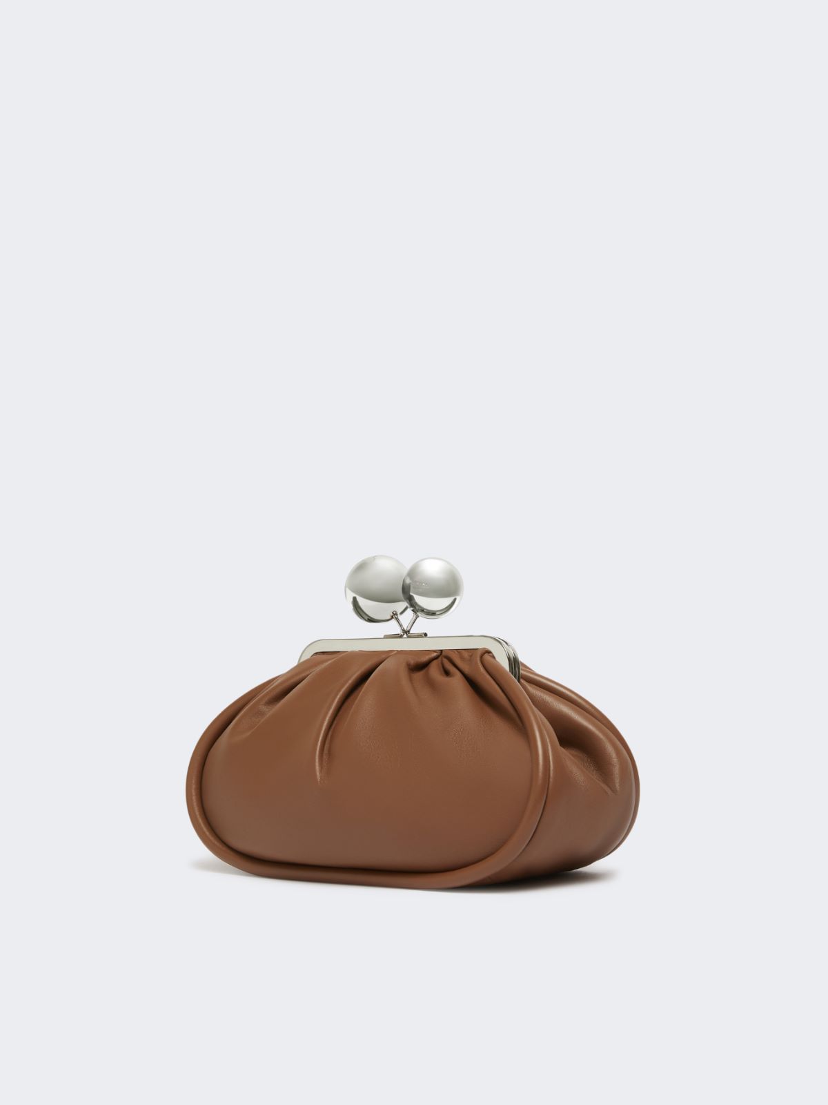 Medium Pasticcino Bag in glossy nappa leather - TOBACCO - Weekend - 2