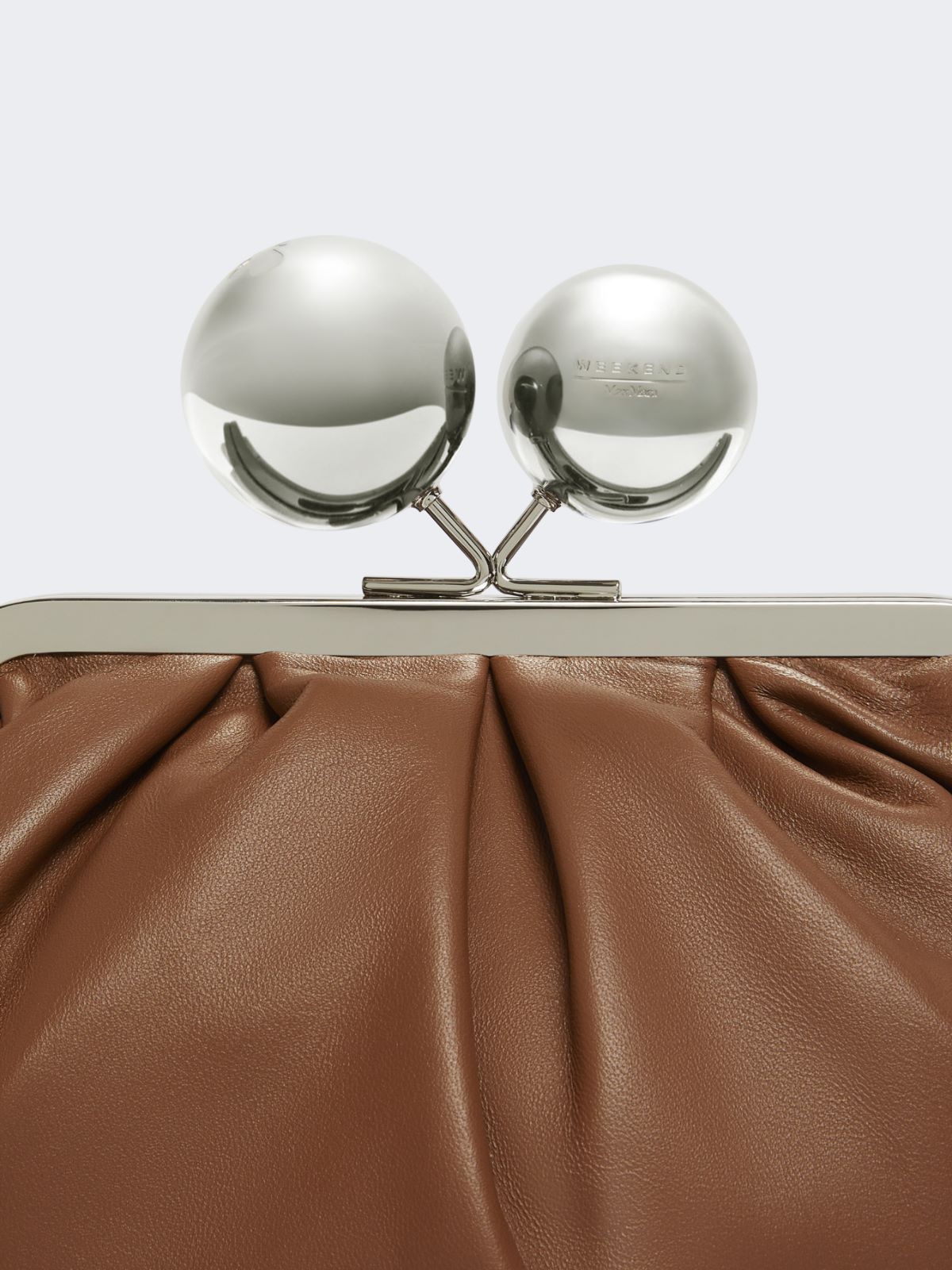 Medium Pasticcino Bag in glossy nappa leather - TOBACCO - Weekend - 5