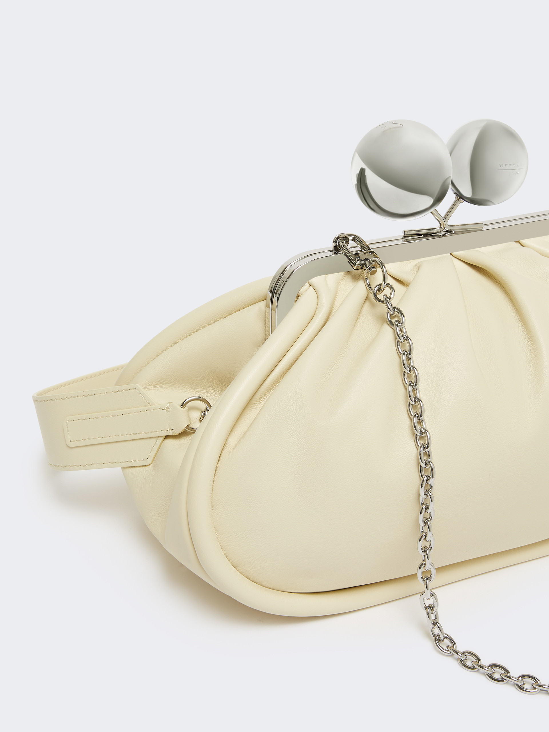 Medium Pasticcino Bag in glossy nappa leather - IVORY - Weekend Max Mara - 4