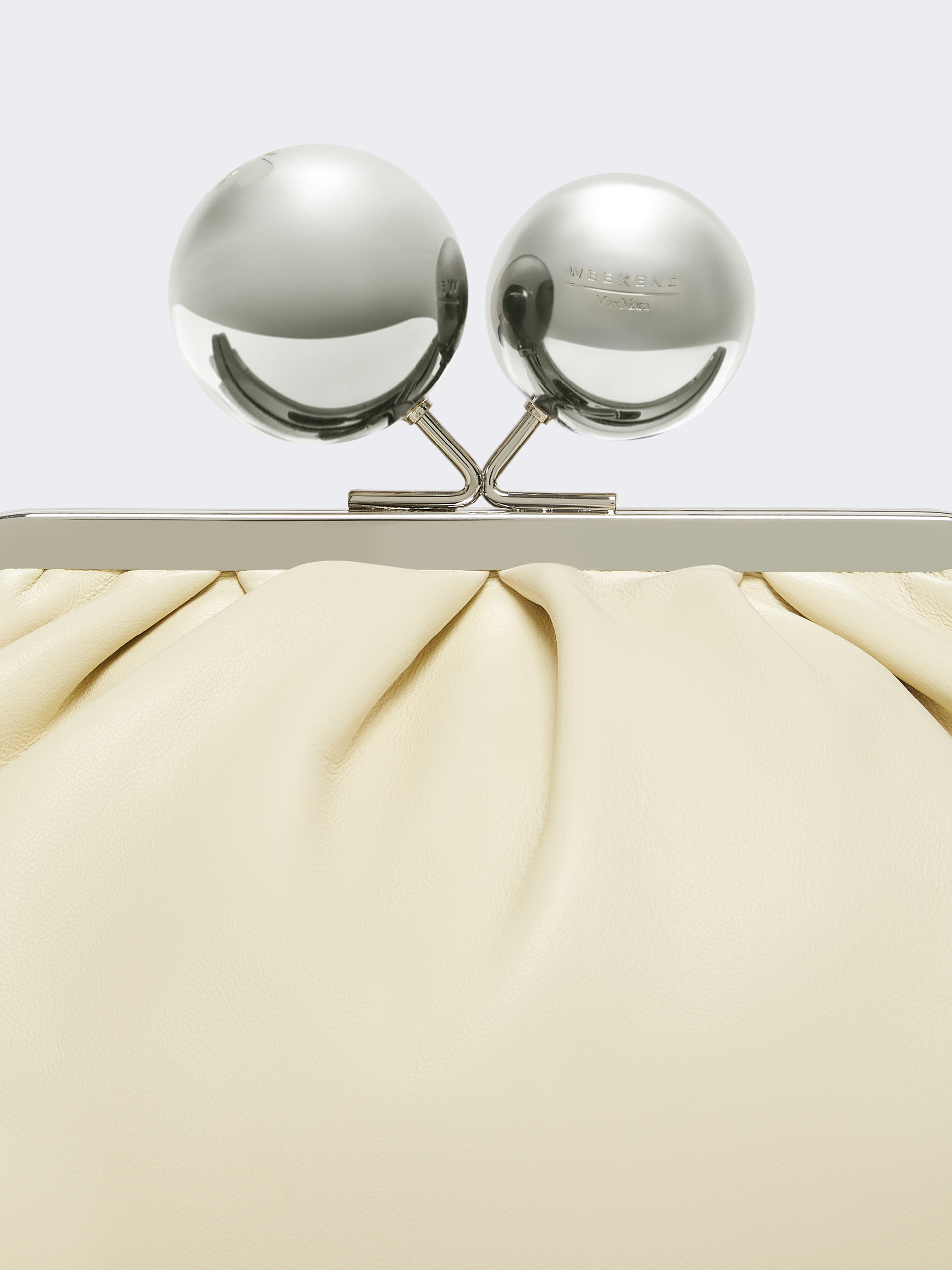 Medium Pasticcino Bag in glossy nappa leather - IVORY - Weekend Max Mara - 5