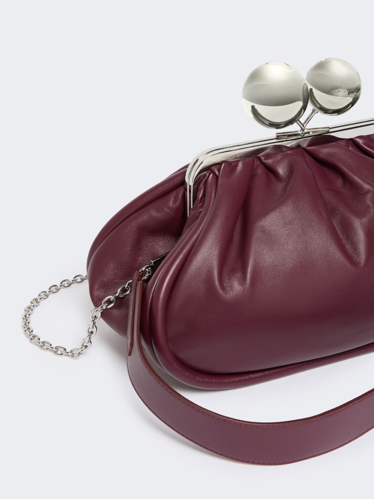 Medium Pasticcino Bag in glossy nappa leather - RED PURPLE - Weekend - 4
