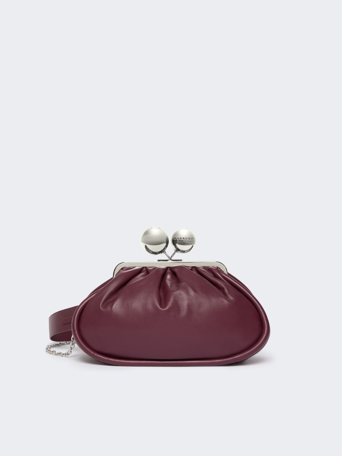 Medium Pasticcino Bag in glossy nappa leather - RED PURPLE - Weekend