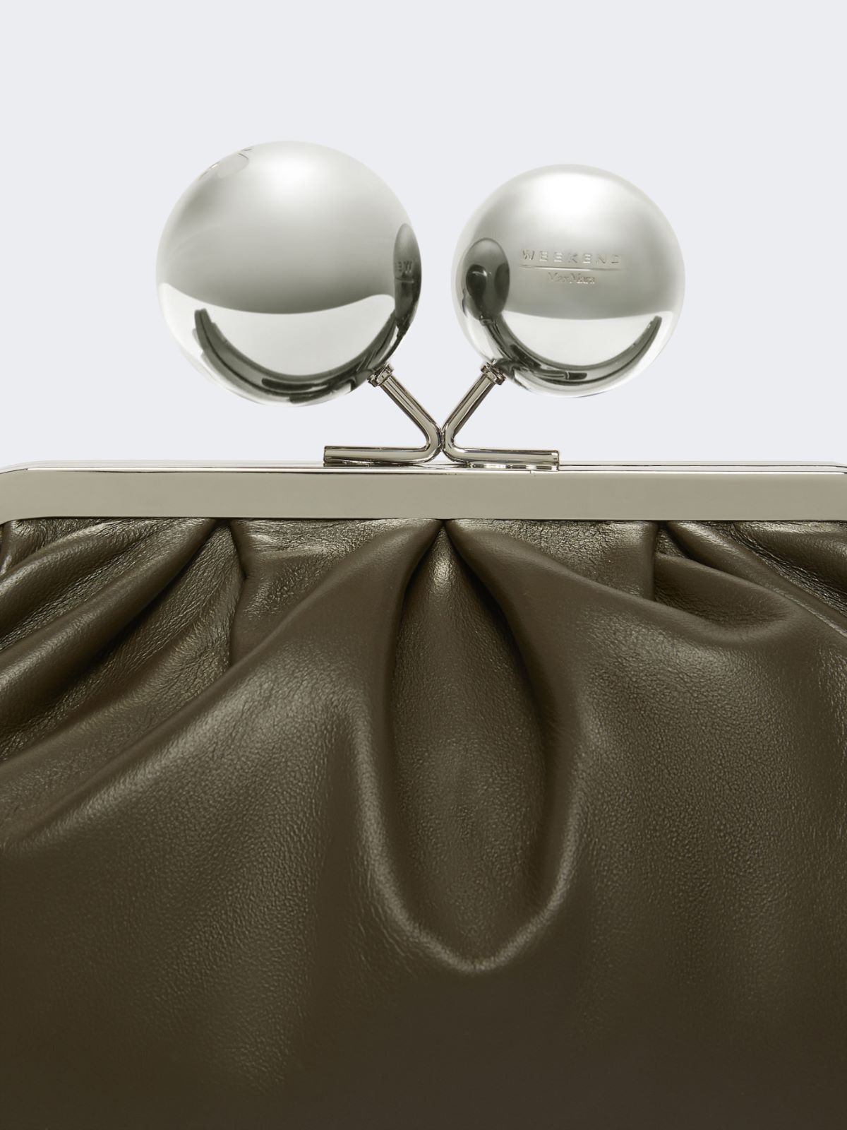 Medium Pasticcino Bag in glossy nappa leather - KAKI - Weekend - 5