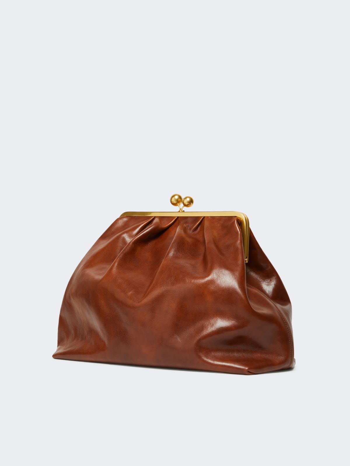 Leather Pasticcino Bag - TOBACCO - Weekend - 2