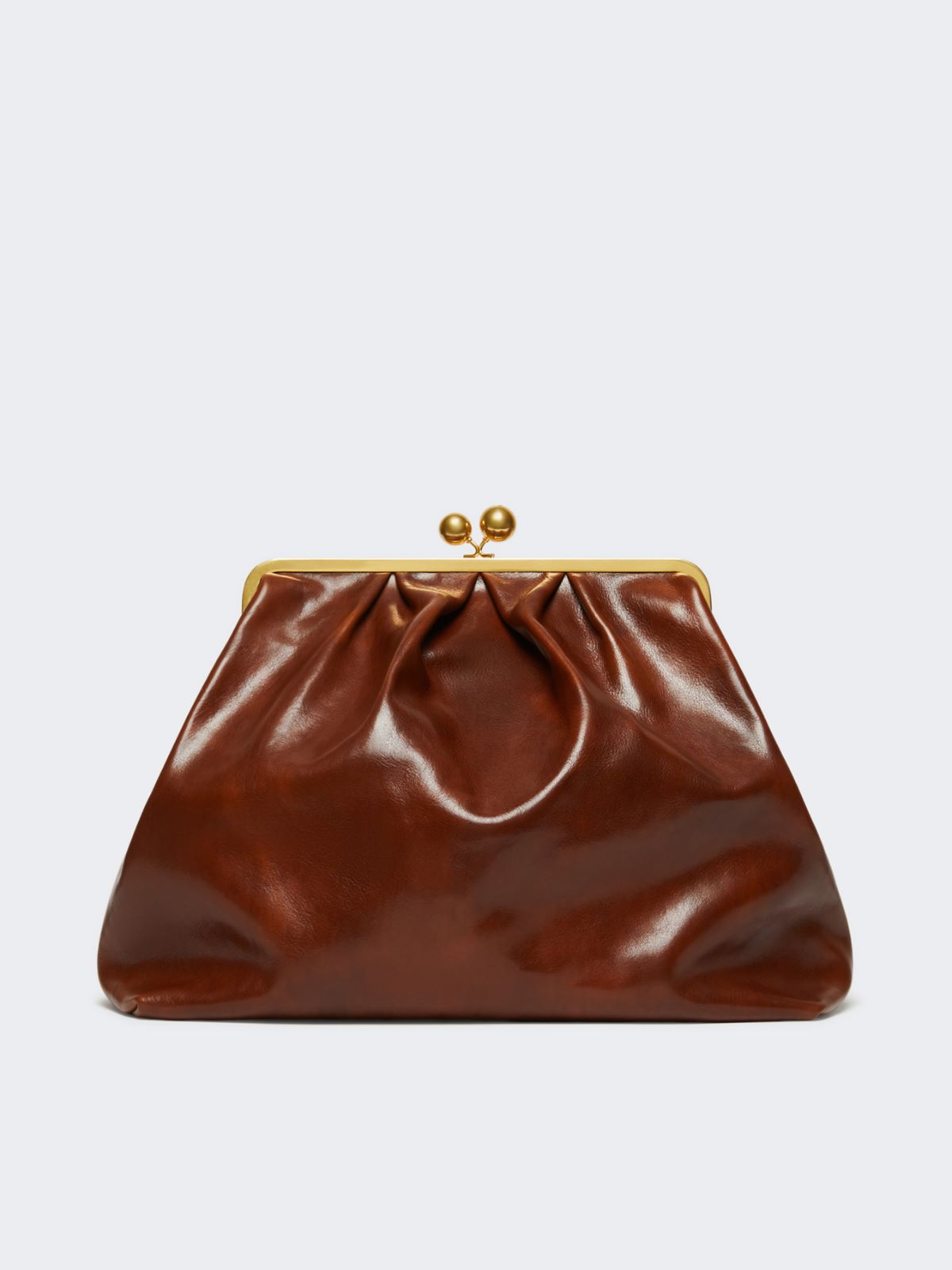 Leather Pasticcino Bag - TOBACCO - Weekend - 3