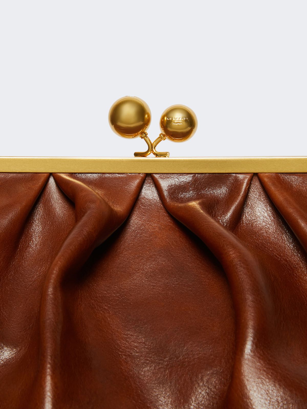 Leather Pasticcino Bag - TOBACCO - Weekend - 5