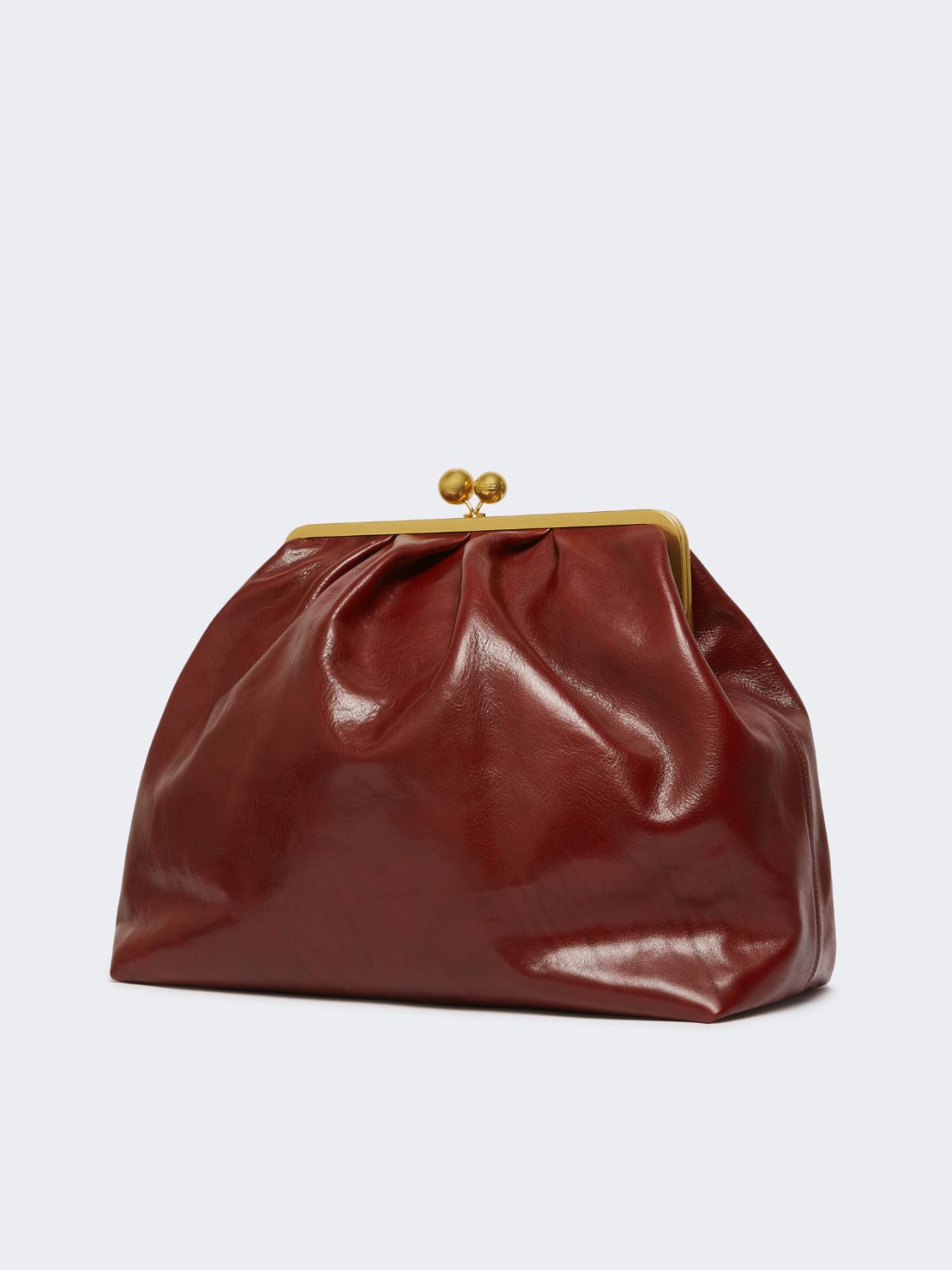 Leather Pasticcino Bag - BORDEAUX - Weekend - 2
