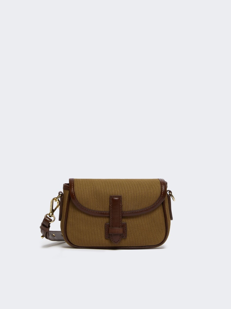 Cotton and leather crossbody bag - Weekend