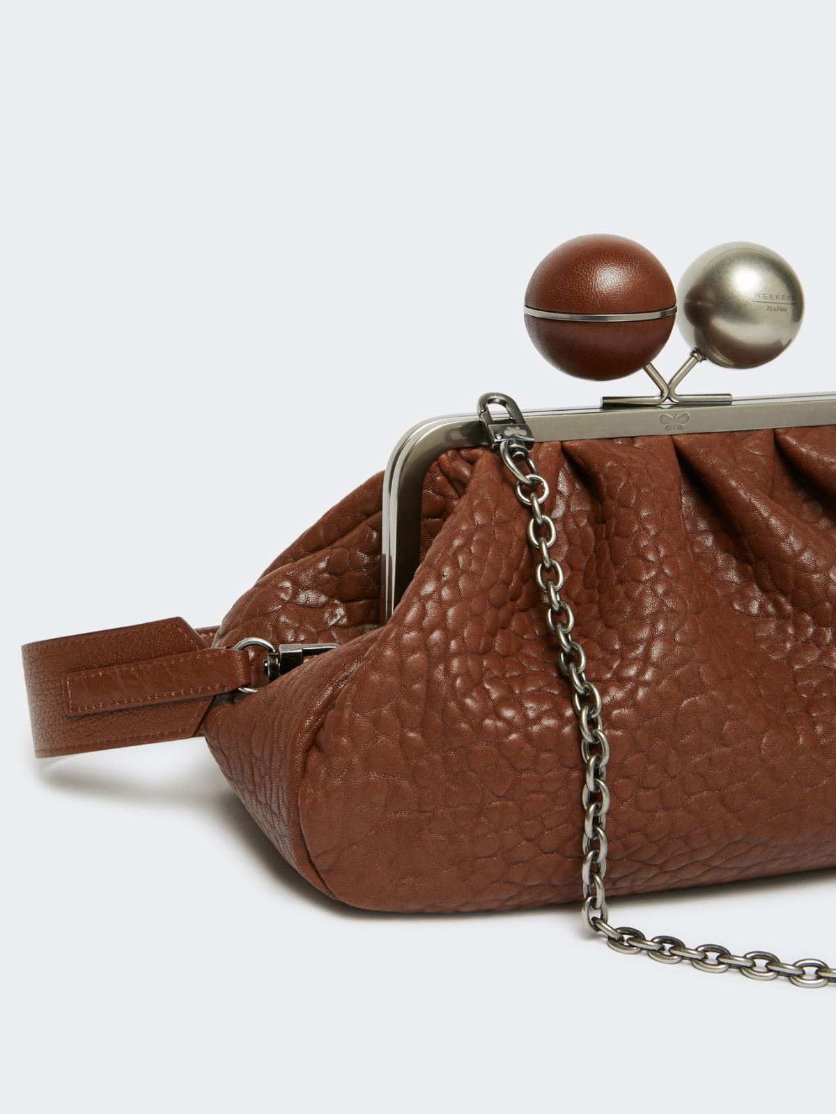 Medium nappa leather Pasticcino Bag - TOBACCO - Weekend - 4
