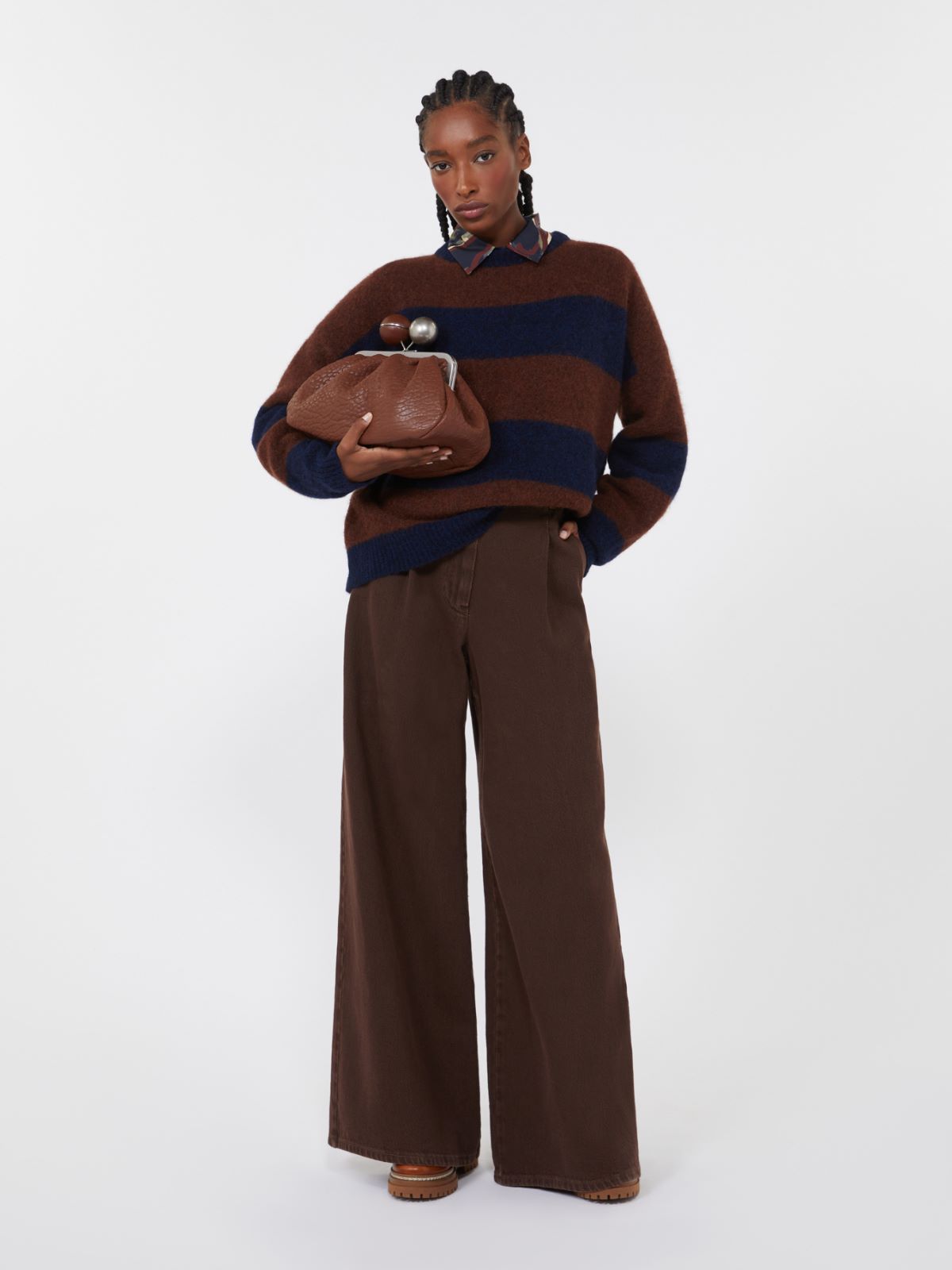 Medium nappa leather Pasticcino Bag - TOBACCO - Weekend - 7