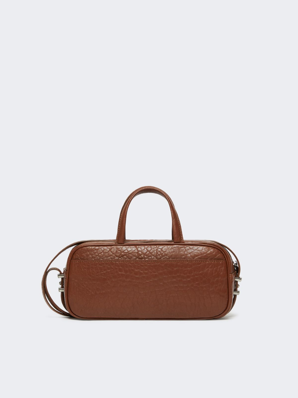 Nappa leather Boston bag - TOBACCO - Weekend - 3