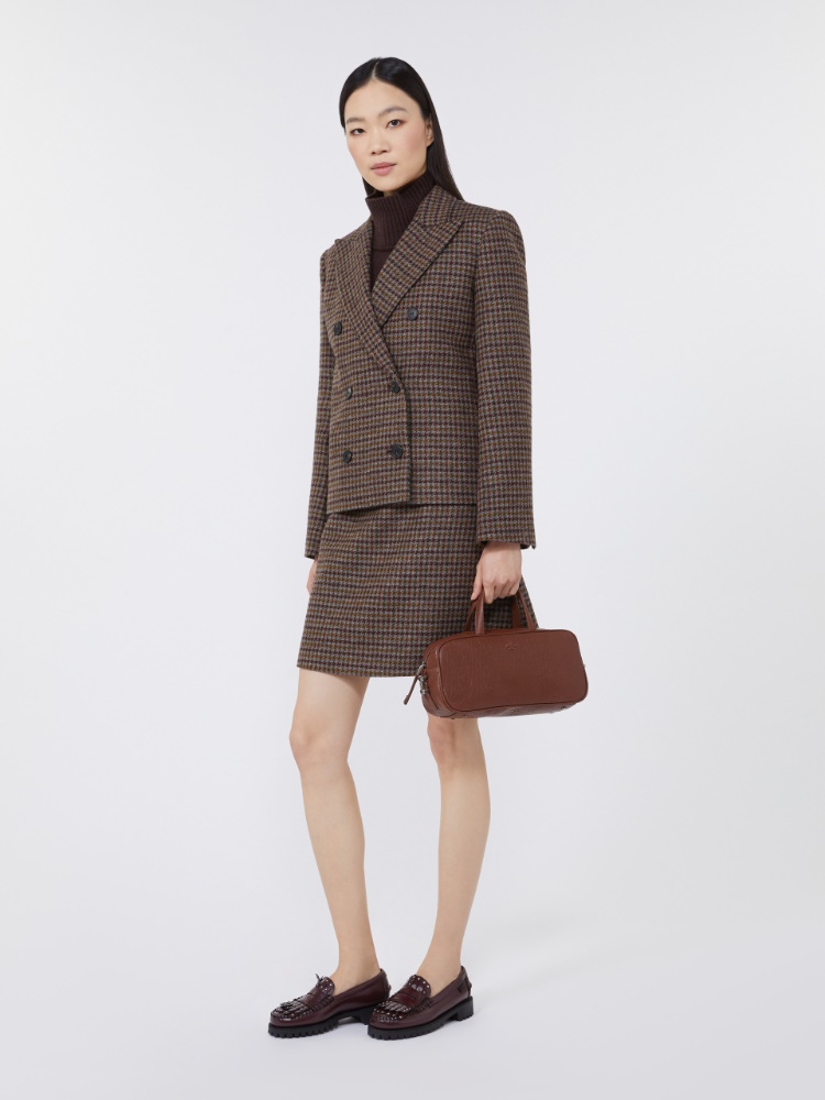 Nappa leather Boston bag - TOBACCO - Weekend - 9